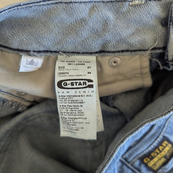 G-Star Boot Cut Low Waist Jeans Size 27x33 - Picture 7 of 10